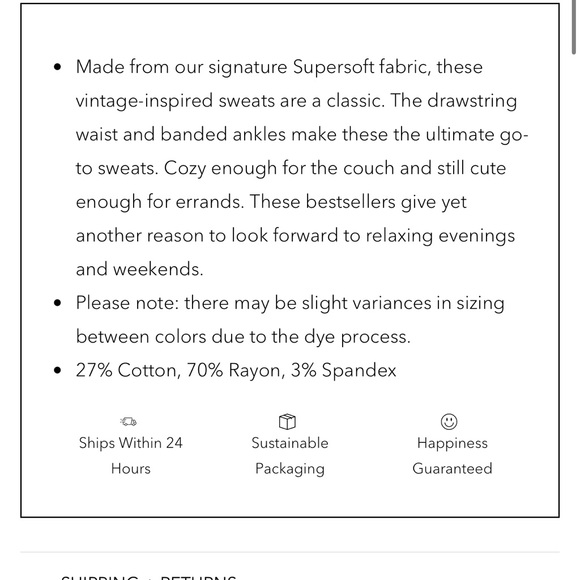 NWT Monrow Super Soft Sweats Acai Joggers - Picture 7 of 7